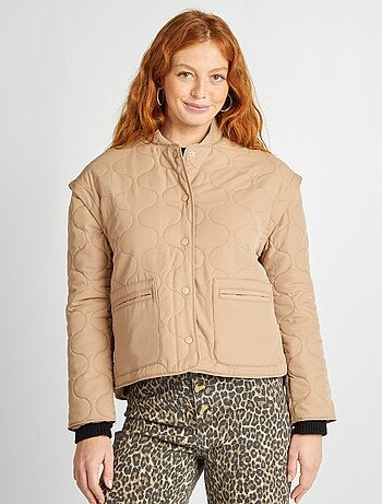 Anorak acolchado con mangas extraíbles