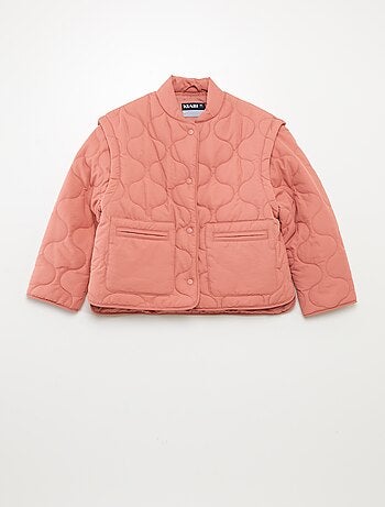 Anorak acolchado con mangas extraíbles