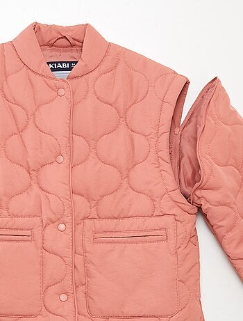 Anorak acolchado con mangas extraíbles