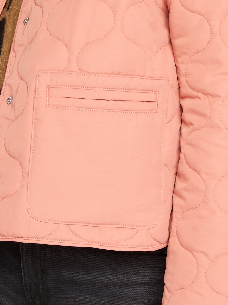Anorak acolchado con mangas extraíbles ROSA - Kiabi