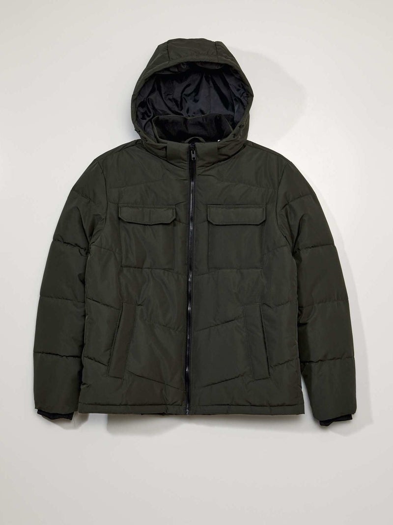 Anorak acolchado corto 'Produkt' KAKI - Kiabi
