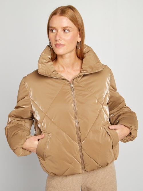 Anorak acolchado de efecto satinado 'JDY' - Kiabi