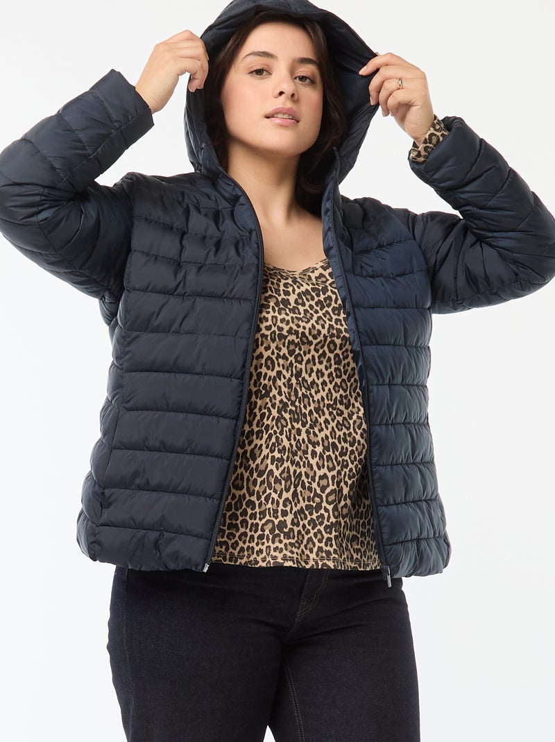 Anorak acolchado impermeable azul - Kiabi