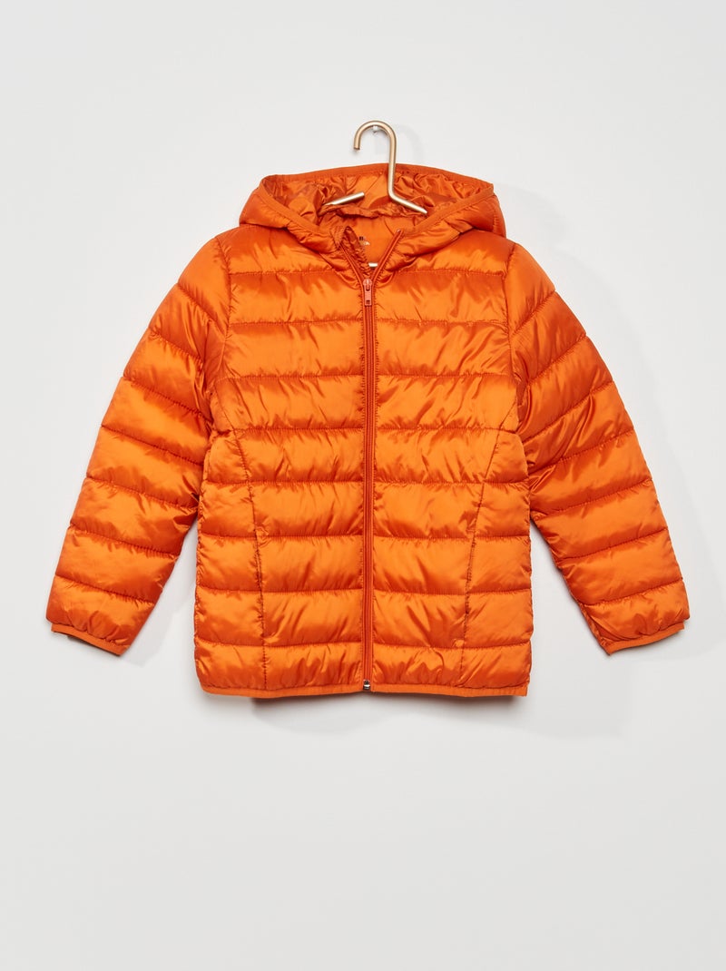 Anorak acolchado impermeable naranja óxido - Kiabi