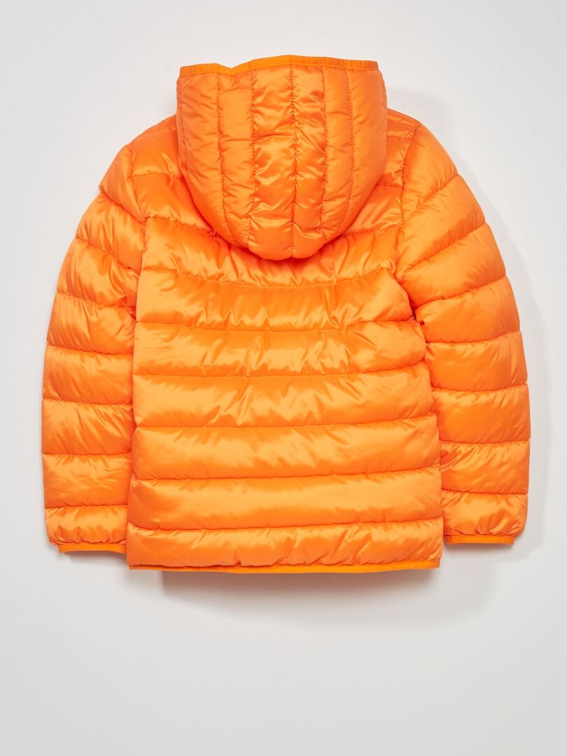 Anorak acolchado impermeable Naranja - Kiabi