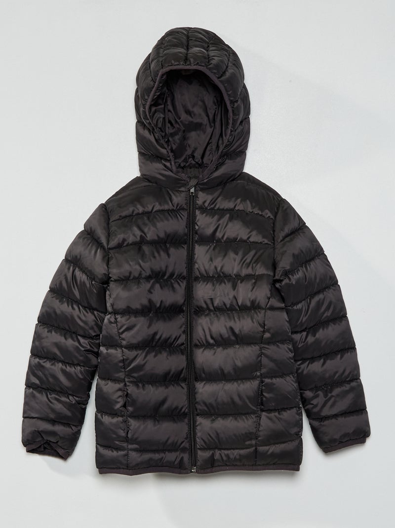 Anorak acolchado impermeable Negro - Kiabi