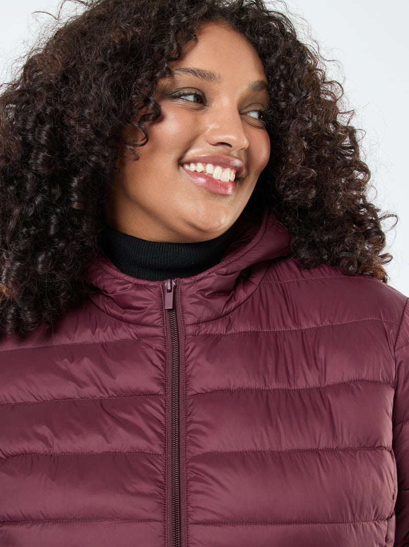 Anorak acolchado impermeable rojo - Kiabi