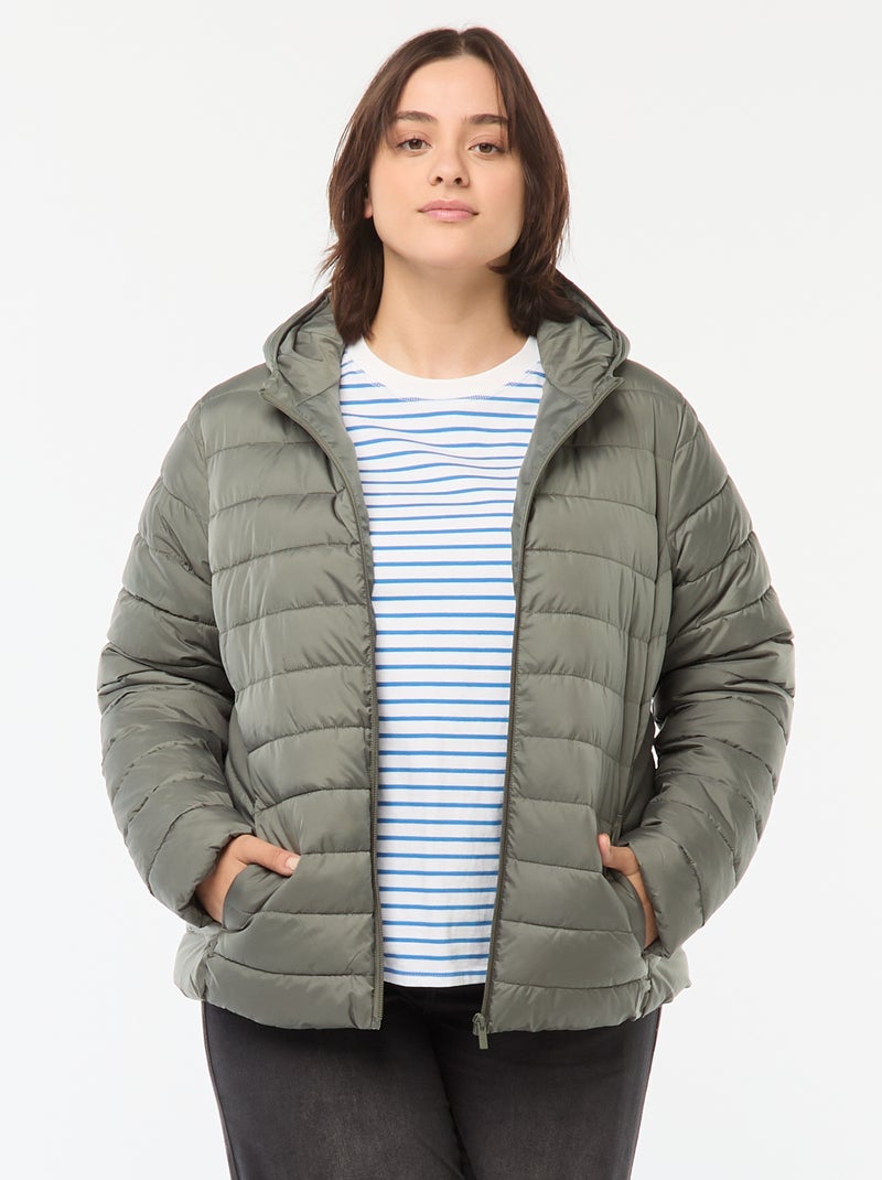 Anorak acolchado impermeable Verde - Kiabi