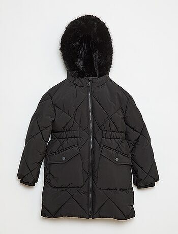 Anorak acolchado midi cálido e hidrófugo
