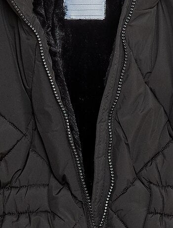 Anorak acolchado midi cálido e hidrófugo