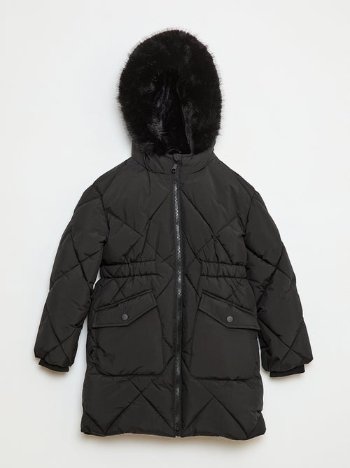 Anorak acolchado midi cálido e impermeable - Kiabi