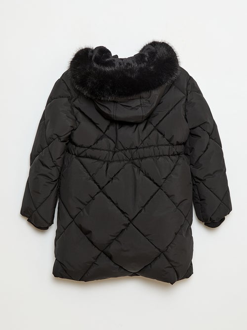 Anorak acolchado midi cálido e impermeable - Kiabi