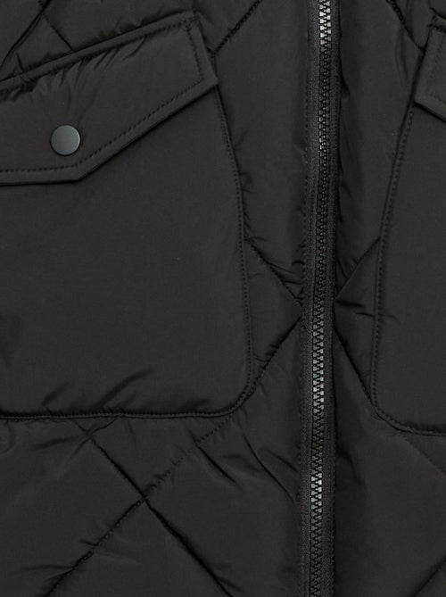 Anorak acolchado midi cálido e impermeable - Kiabi