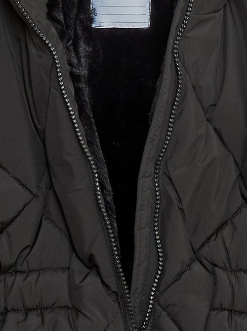 Anorak acolchado midi cálido e impermeable - Kiabi