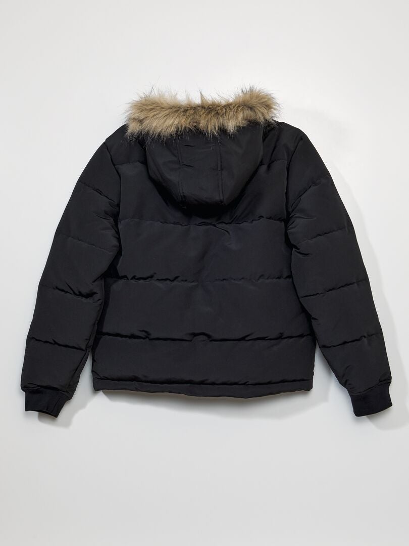 Anorak acolchado negro - Kiabi