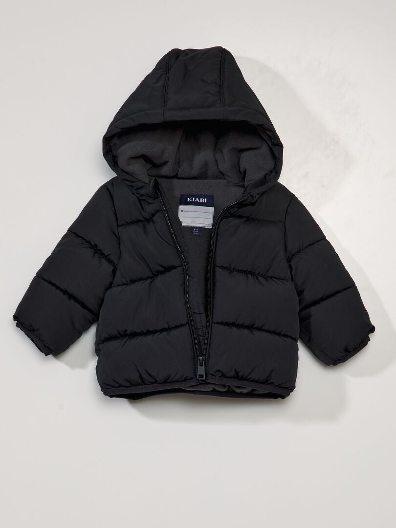 Anorak acolchado Negro - Kiabi