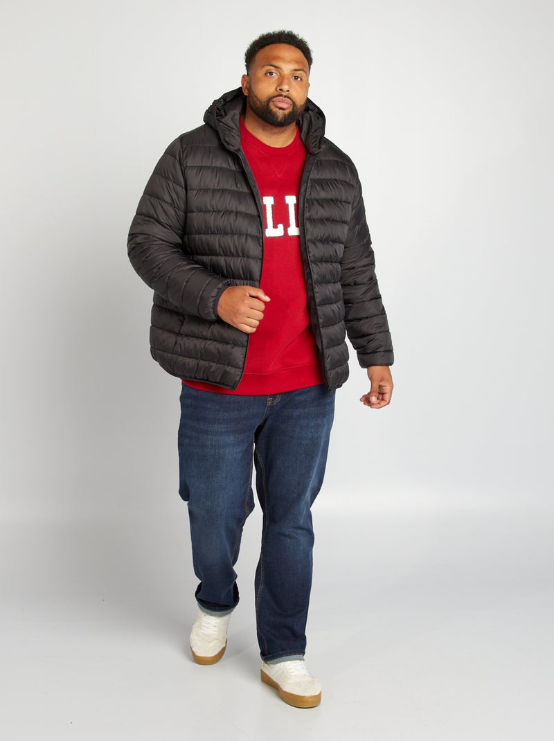 Anorak acolchado negro - Kiabi