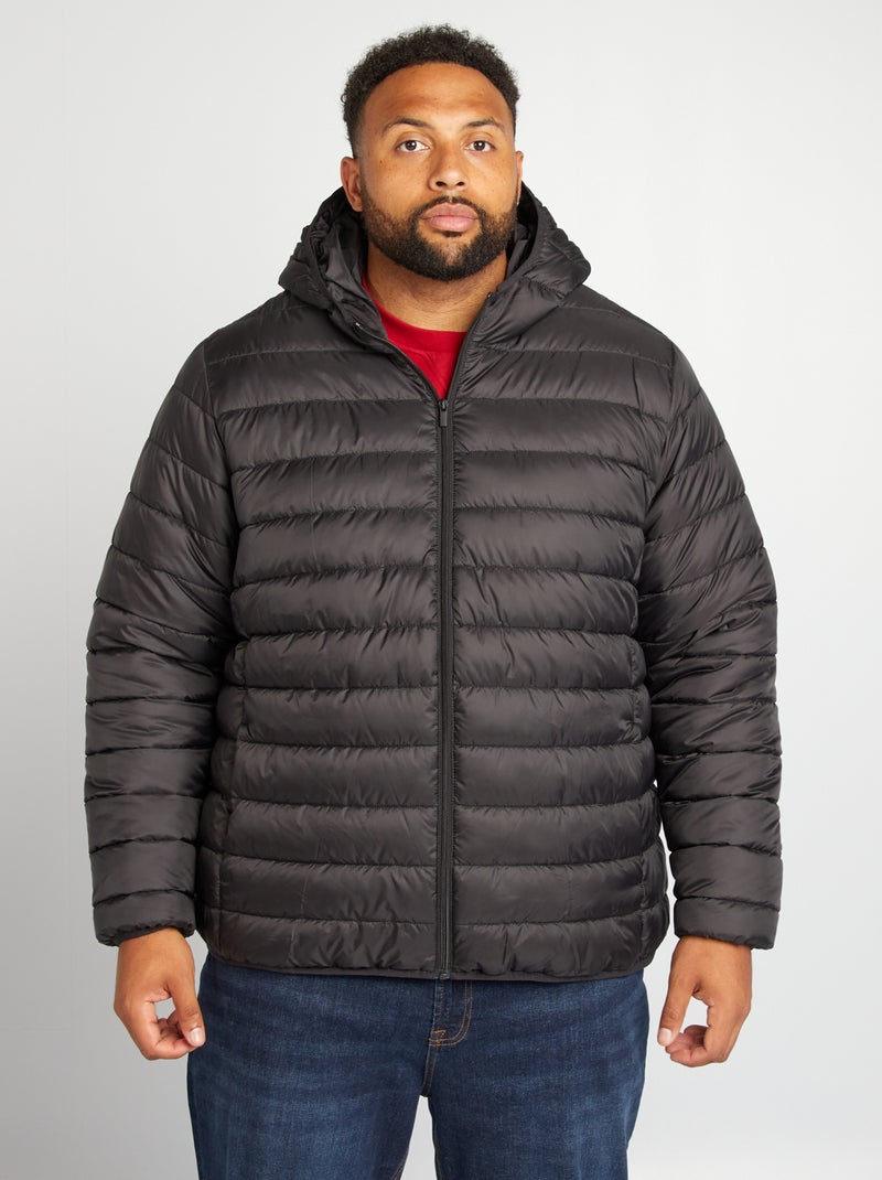 Anorak acolchado negro - Kiabi