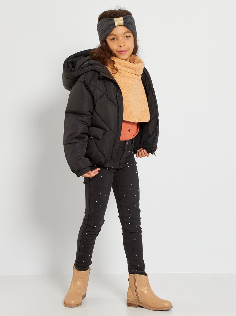 Anorak acolchado Negro - Kiabi