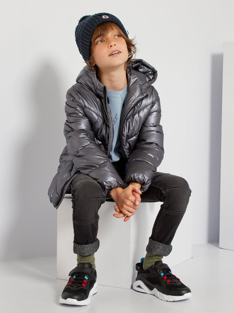 Anorak acolchado plata - Kiabi