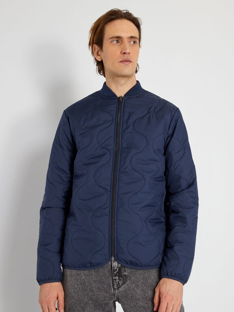 Anorak acolchado 'Produkt' azul marino - Kiabi