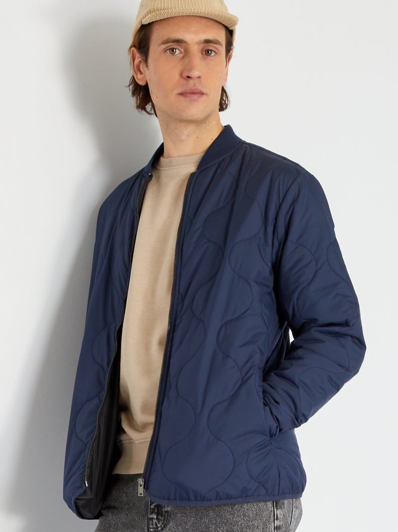 Anorak acolchado 'Produkt' azul marino - Kiabi