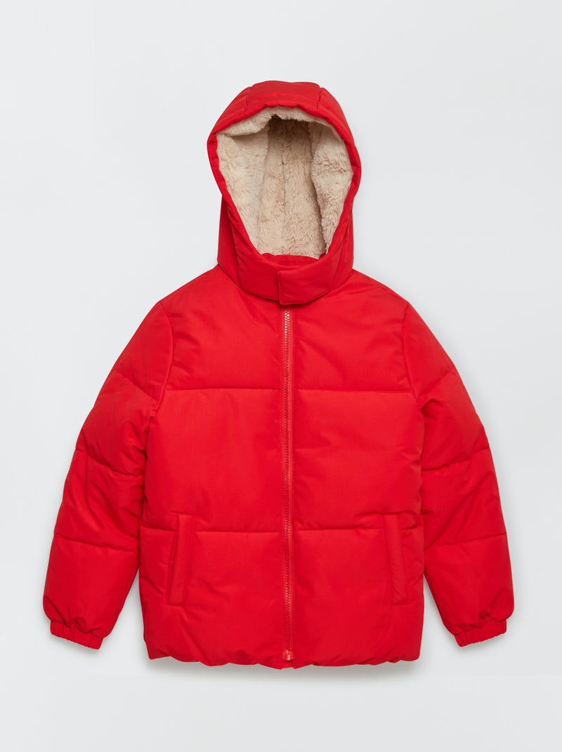 Anorak acolchado rojo china - Kiabi