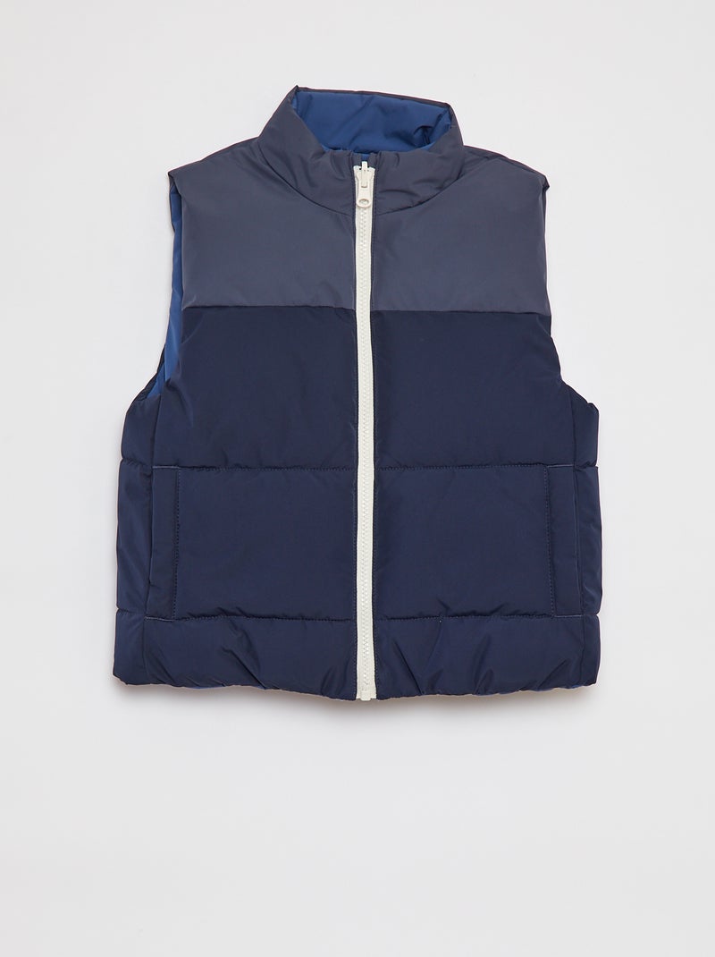 Anorak acolchado sin mangas AZUL - Kiabi