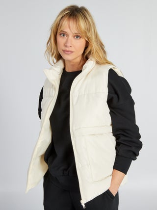 Anorak acolchado sin mangas