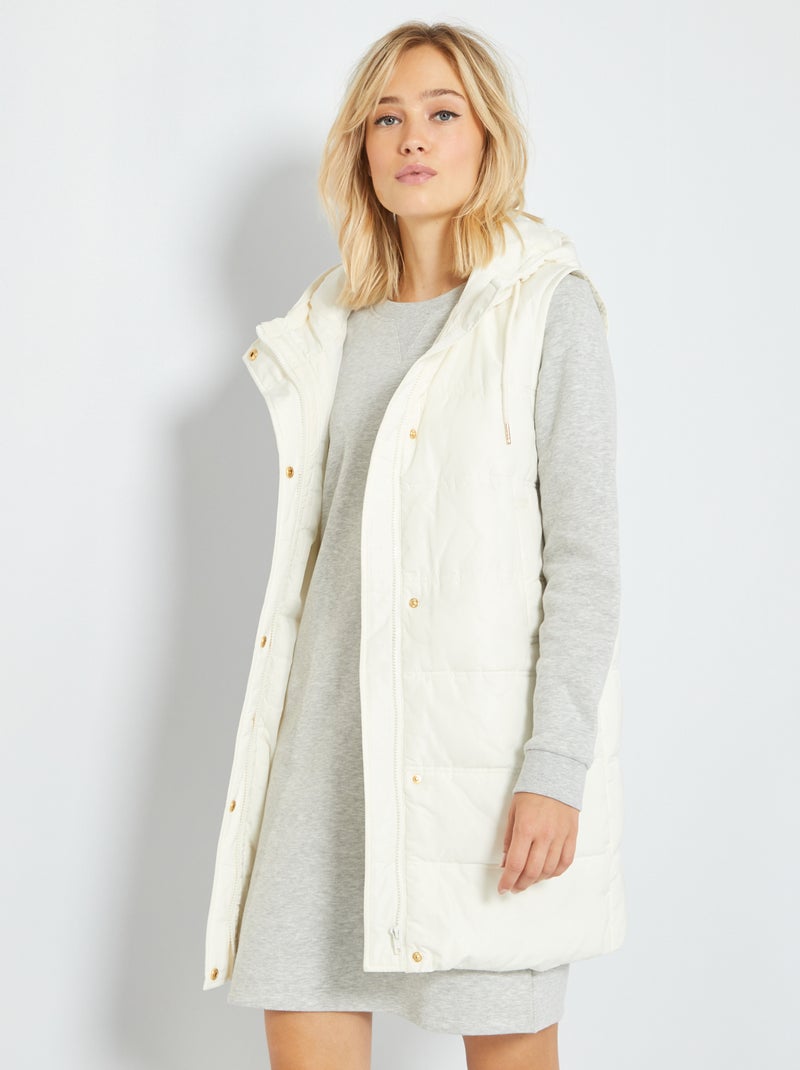 Anorak acolchado sin mangas BLANCO - Kiabi