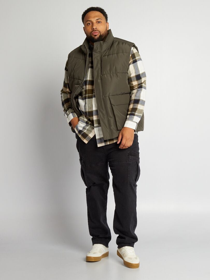 Anorak acolchado sin mangas KAKI - Kiabi