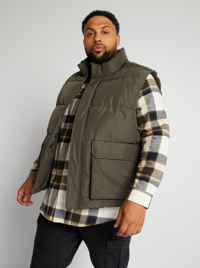 Anorak acolchado sin mangas KAKI - Kiabi