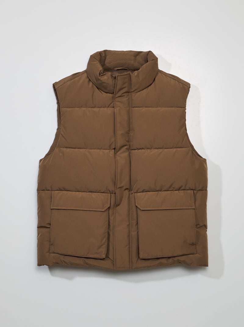 Anorak acolchado sin mangas MARRON - Kiabi
