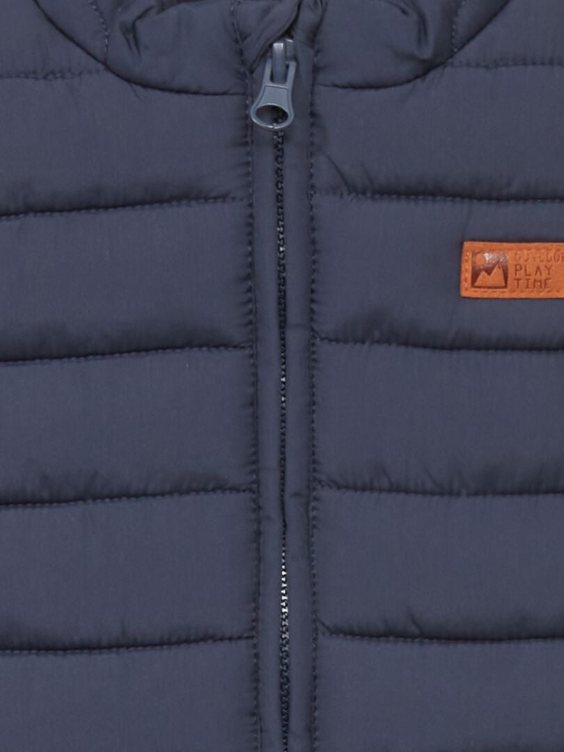 Anorak acolchado sin mangas NEGRO - Kiabi