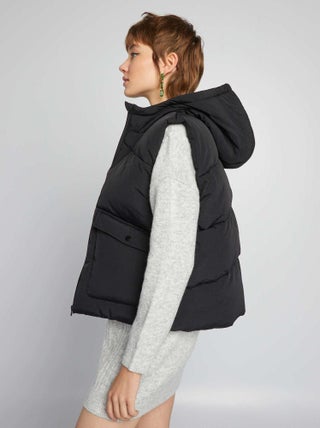 Anorak acolchado sin mangas