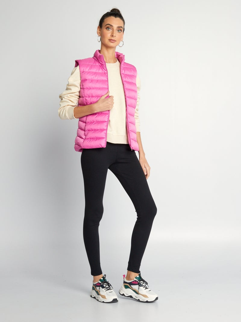 Anorak acolchado sin mangas ROSA - Kiabi