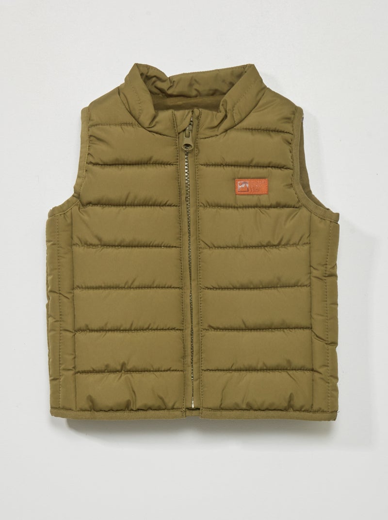 Anorak acolchado sin mangas VERDE - Kiabi