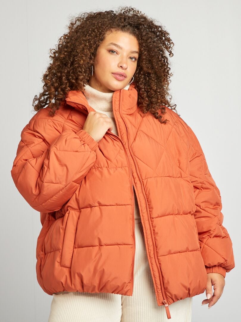 Anorak acolchado y enguatado NARANJA - Kiabi