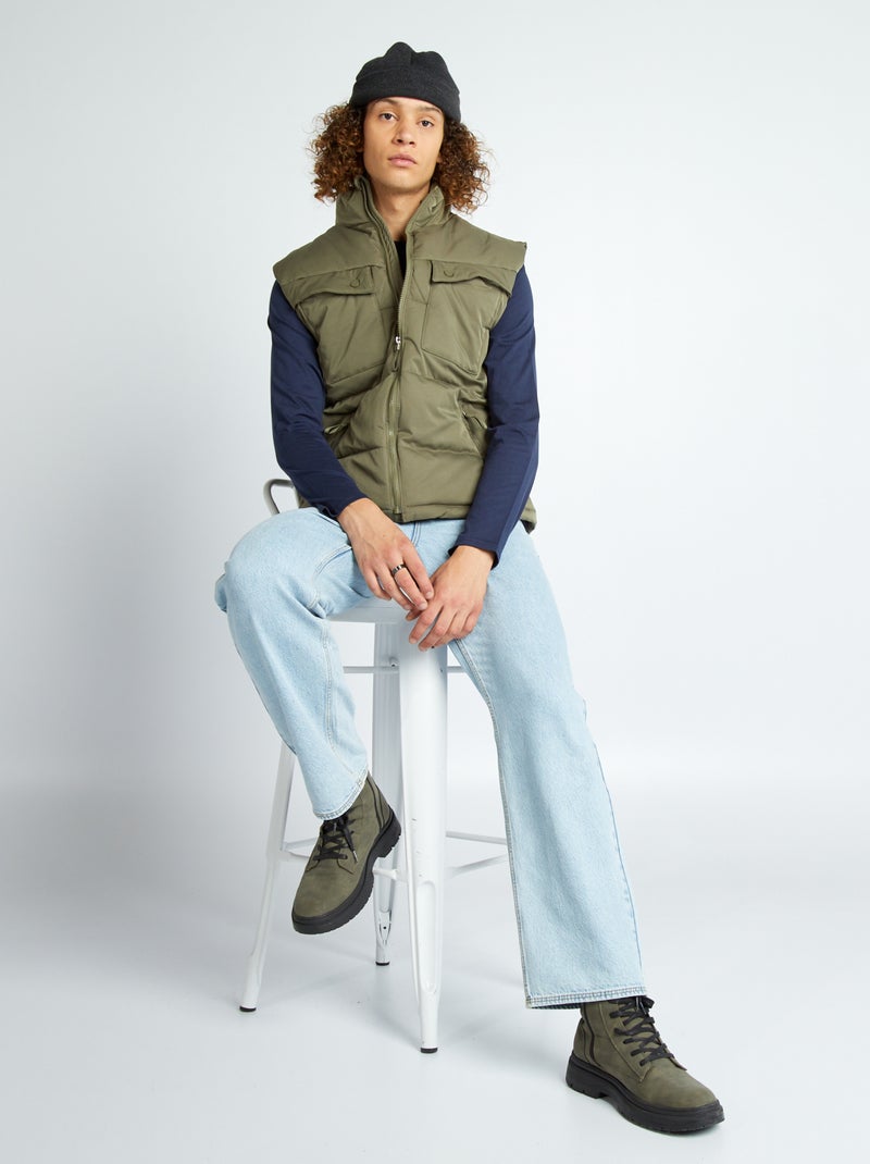 Anorak ancho sin mangas KAKI - Kiabi
