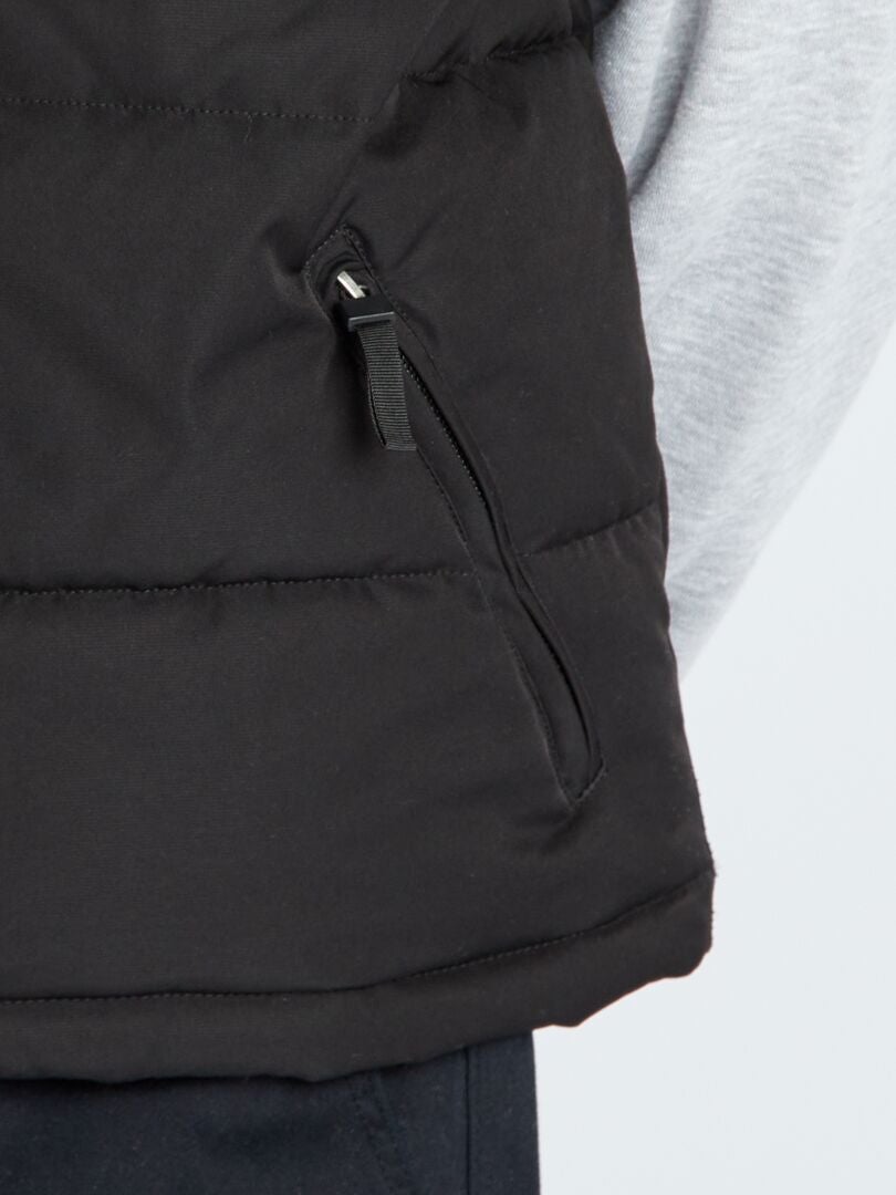 Anorak ancho sin mangas Negro - Kiabi