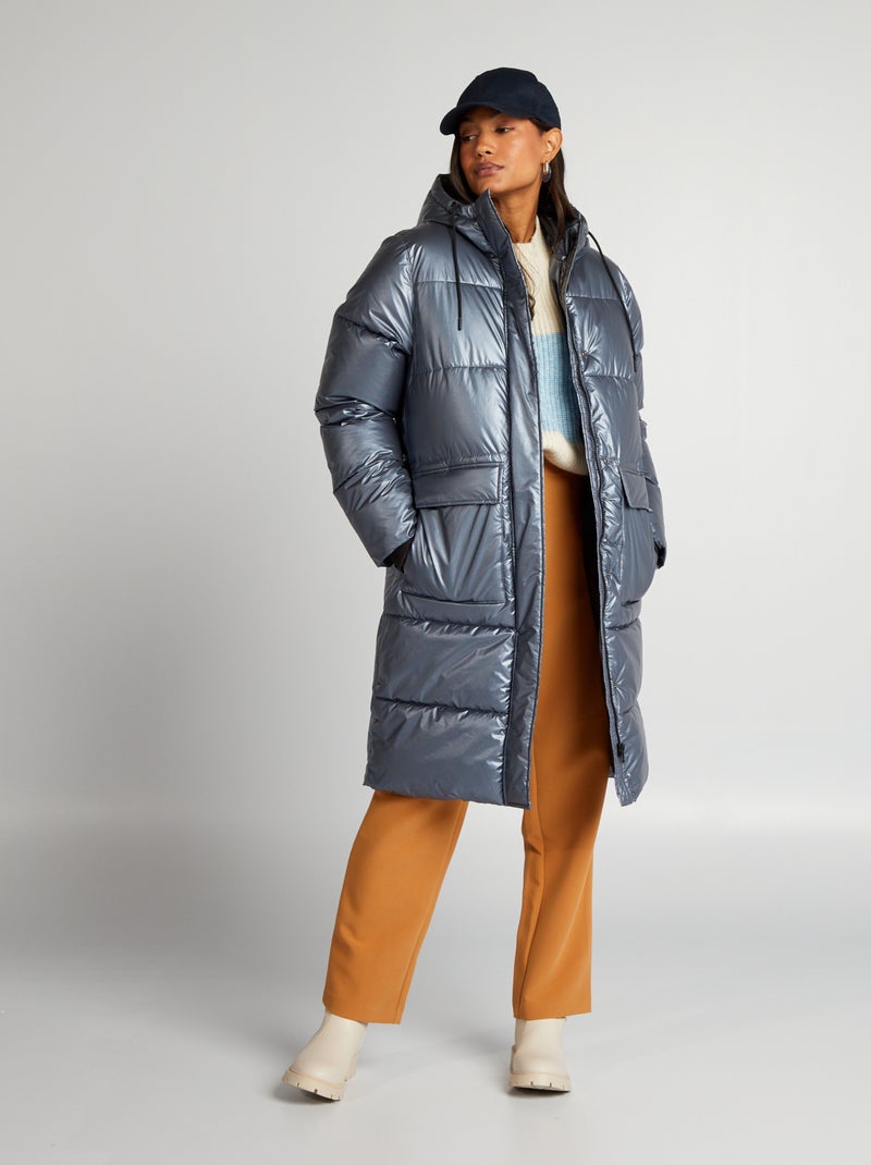 Anorak brillante GRIS - Kiabi