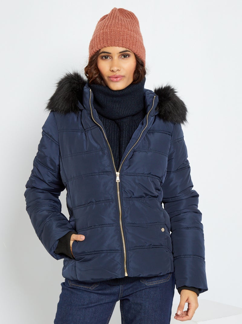 Anorak con capucha azul - Kiabi