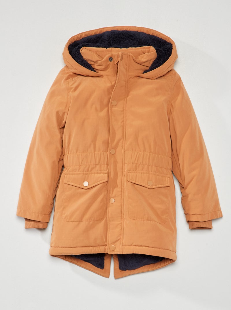 Anorak con capucha BEIGE - Kiabi