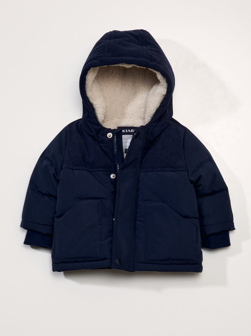 Anorak con capucha negro iris - Kiabi