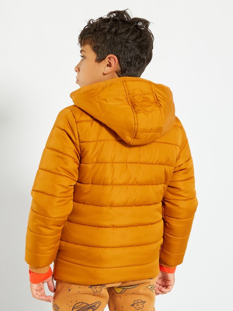 Anorak con capucha y forro polar AMARILLO - Kiabi