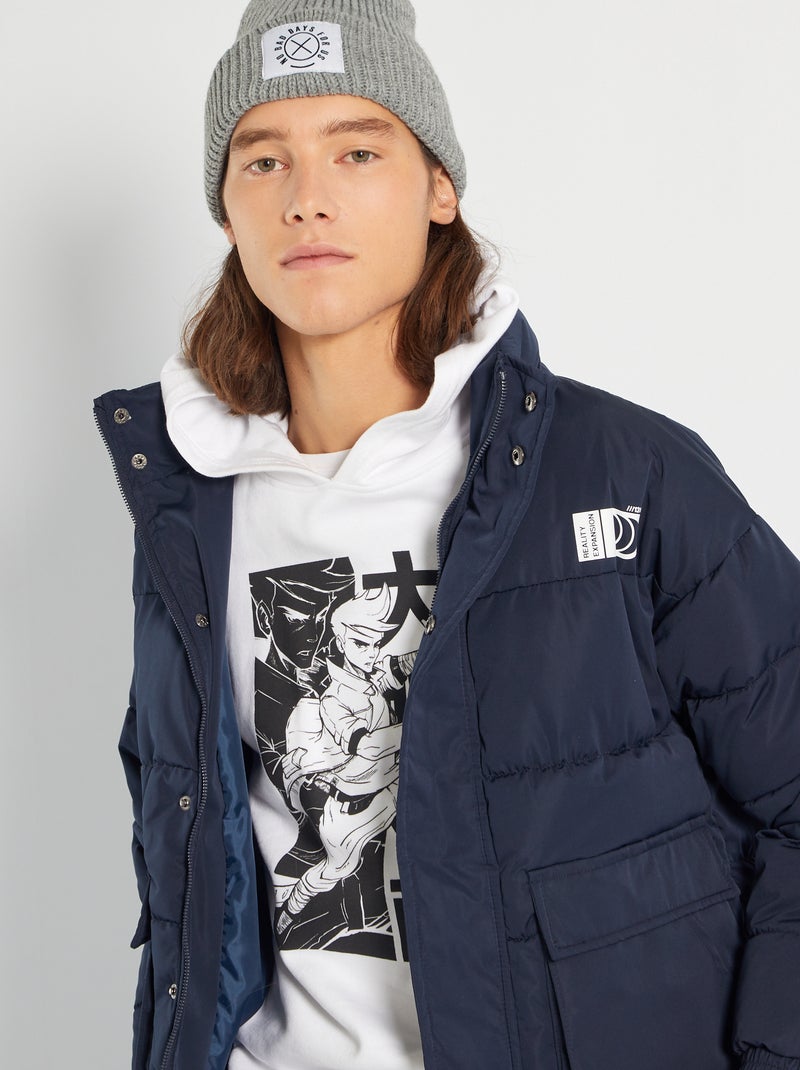 Anorak con cremallera AZUL - Kiabi