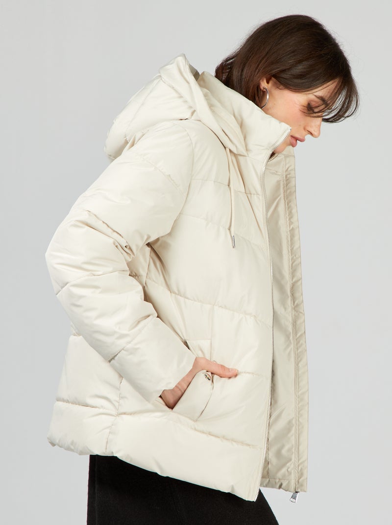 Anorak corto con capucha 'JDY' gris claro - Kiabi