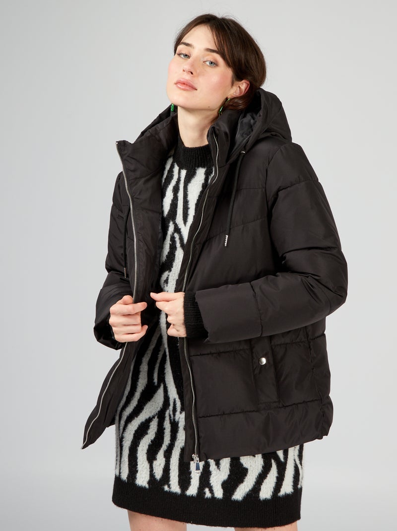 Anorak corto con capucha 'JDY' negro - Kiabi