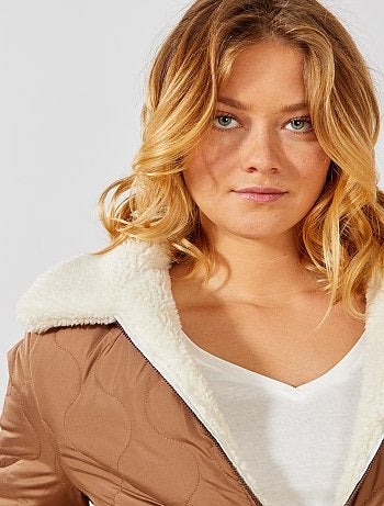 Anorak de borreguito reversible - Kiabi