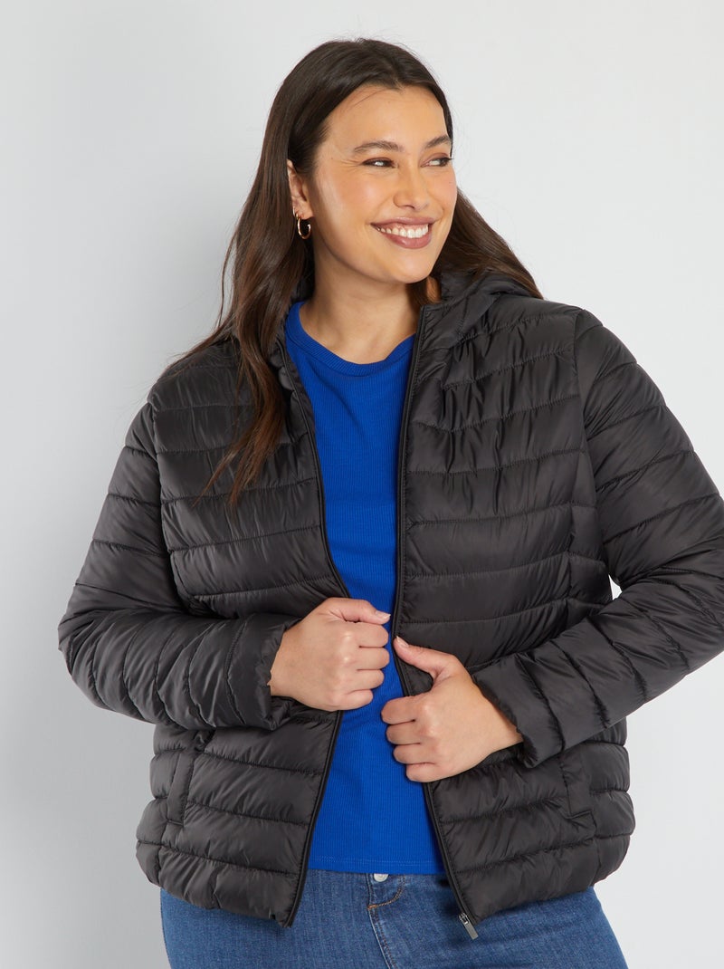 Anorak de botellas recicladas negro - Kiabi